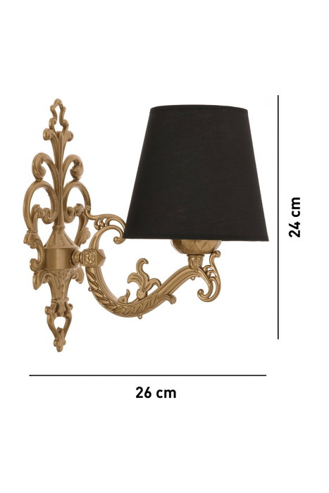 Opviq Claire Lámpara de pared - Negro y Dorado Opviq Claire Lámpara de pared - Negro y Dorado